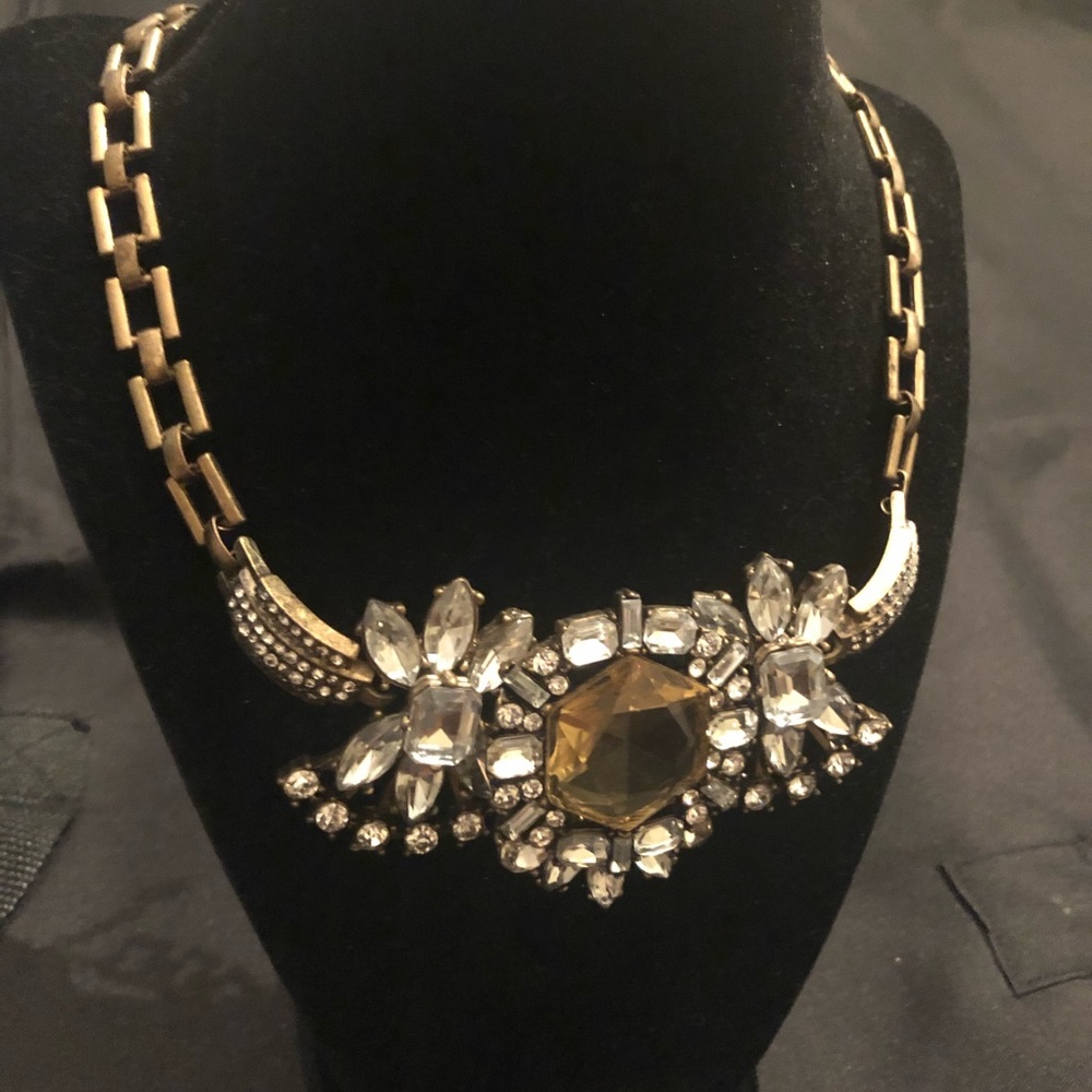 Betsey Johnson Art Deco Statement Necklace - Excellent